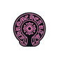 20pcs Silicone Focal Beads Chrome Heart Circular Design 3