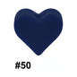 50pcs 14mm Heart Silicone Beads Colorful Diy Teether Accessories 26