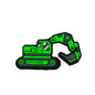 Silicone Focal Beads Four Color Excavator Side Profile 3