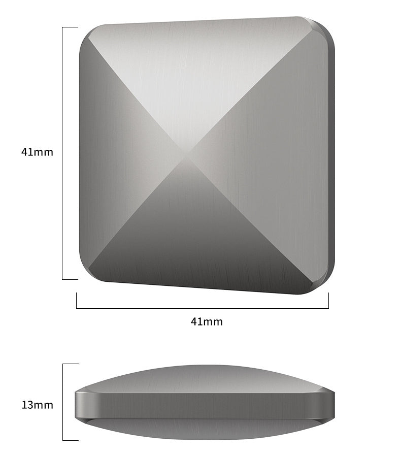 Metal Fingertip Gyro Fidget Toy Square and Hexagon Shapes 2