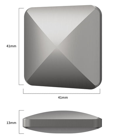 Metal Fingertip Gyro Fidget Toy Square and Hexagon Shapes 2