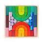 Wooden Building Blocks Football Pitch Educational Toy 2