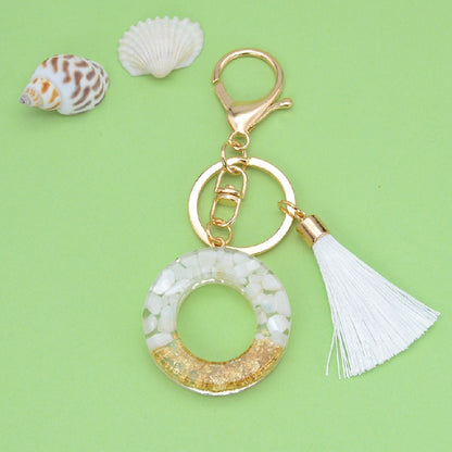 Tassel Letter Keychain A to Z Resin Initial Charm 18