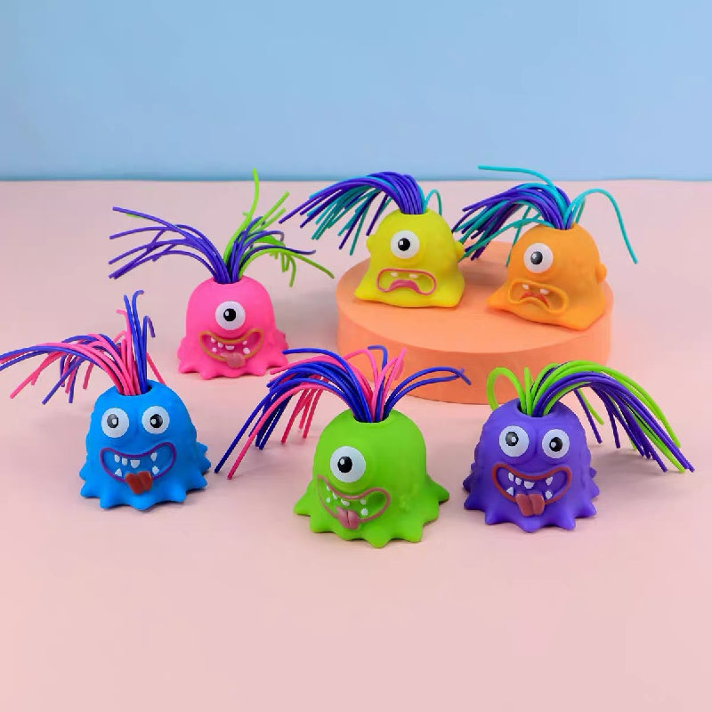 Monster Screaming Sensory Fidget Toy Soundable Pulling Hair 2
