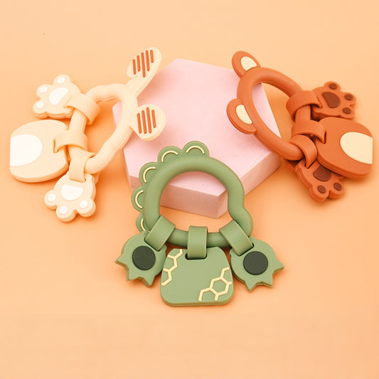 Silicone Baby Teething Toy Little Bear Rabbit Bracelet