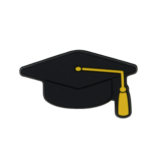 Silicone Focal Beads Graduation Cap with Tassel Detail