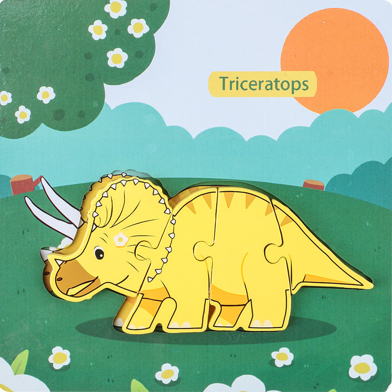 Dinosaur 3D Puzzle Educational Toy Density Board Material 7