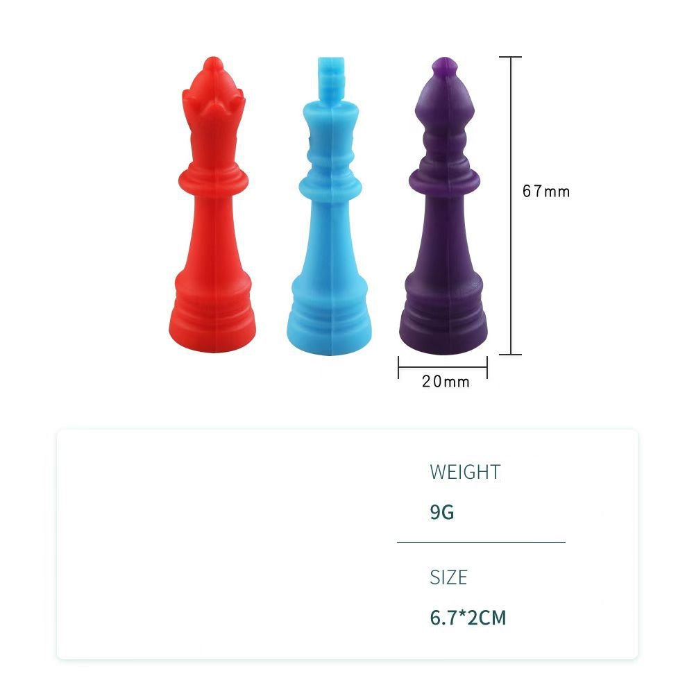 Silicone Teething Toy Crown Chess Piece Baby Teether 3