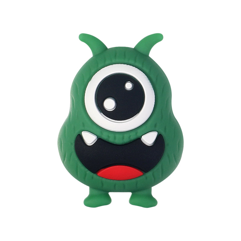 20Pcs Silicone 3D Focal Beads Cute Little Monster Various Colors 21
