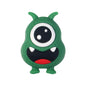 20Pcs Silicone 3D Focal Beads Cute Little Monster Various Colors 21