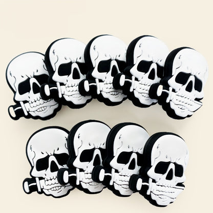 20Pcs Silicone Focal Beads Knife Skull Holding Knife