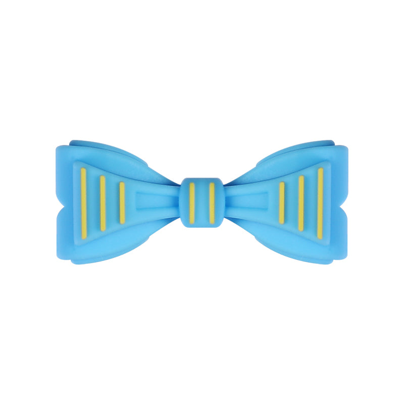 20Pcs Silicone 3D Focal Beads Father's Day Heart Tie Bow Designs 13