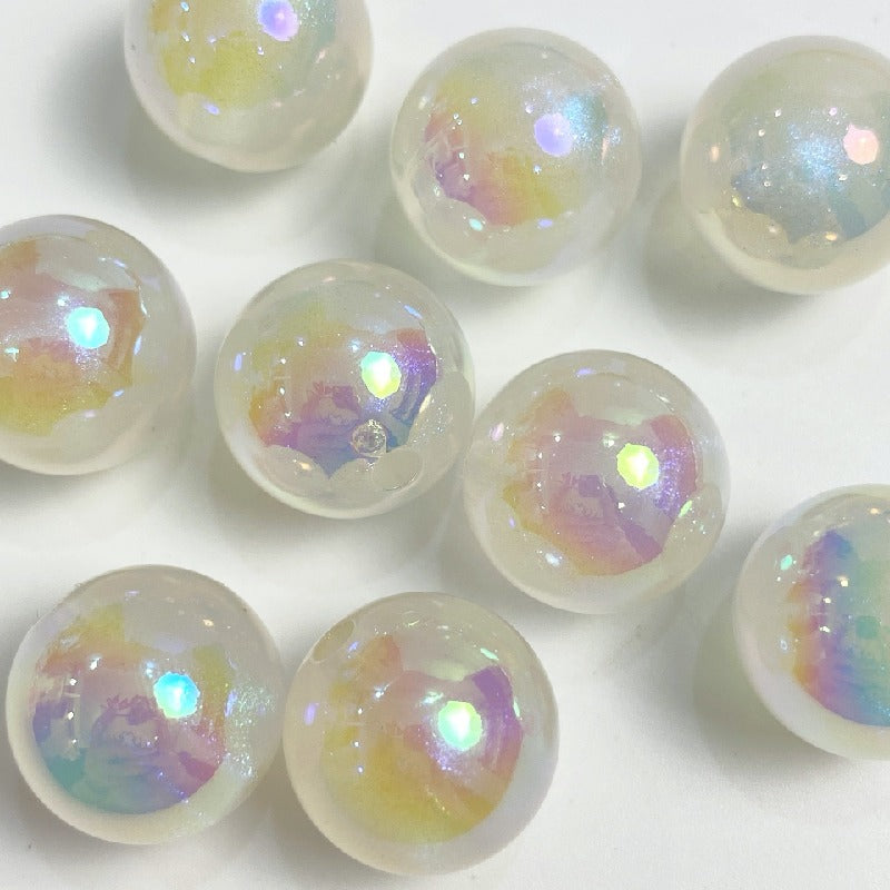 50pcs 16mm Glow in Dark Round Acrylic Beads for Jewelry Making 4
