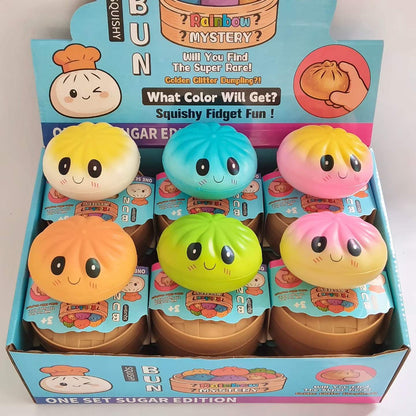 PU Cartoon Character Dumpling Squishy Sensory Stress Toy 9cm 8