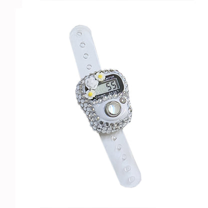 Digital Counting Ring Counter with Rhinestones 9