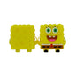 Silicone 3D Focal Beads Yellow Square Character Front Facing