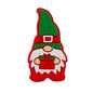 20pcs Silicone Focal Beads Christmas Gnome Holding Gift