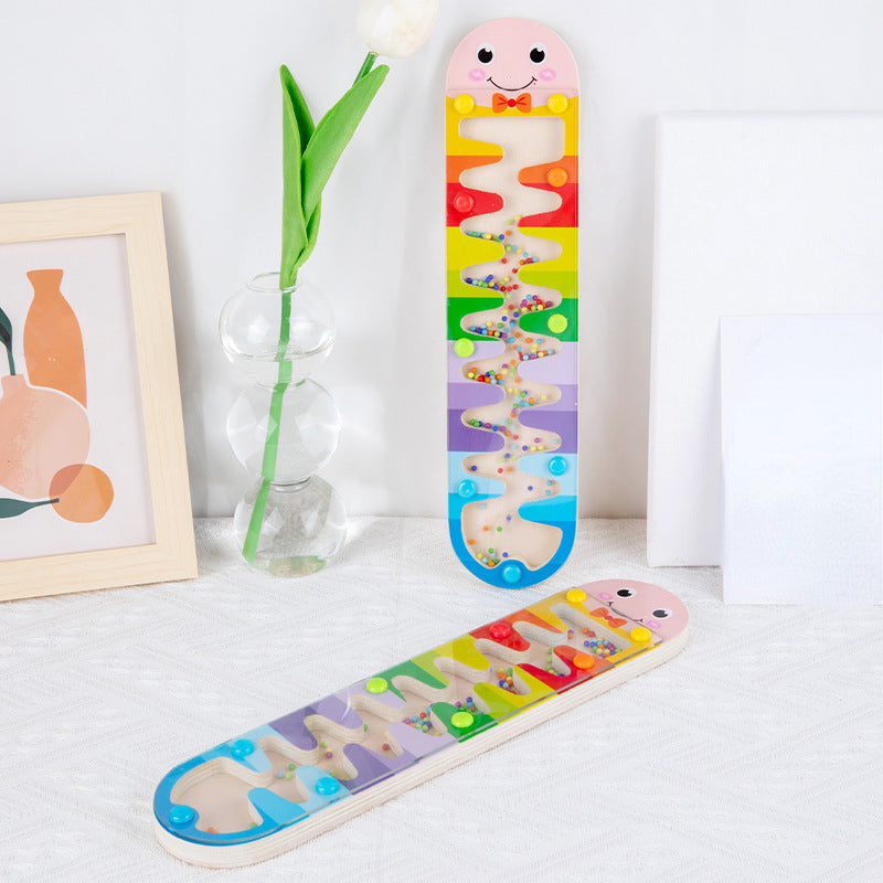 Wooden Rain Sound Board Montessori Toys Educational Toy 2