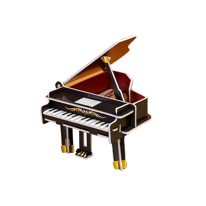 3D Paper Puzzle Musical Instruments Educational Toy for Kids 5