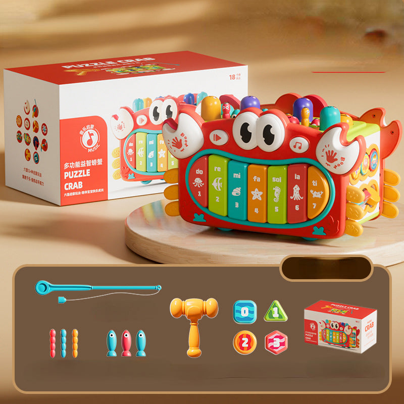 Crab Shape Plastic Kids Musical Instrument Educational Toy 5