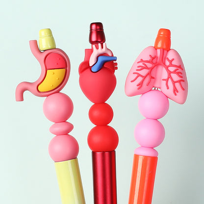20Pcs Silicone 3D Focal Beads Cartoon Organs Detailed Design 9