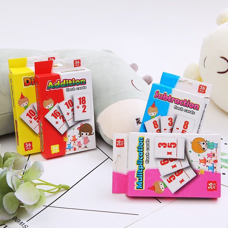 Educational Paper Flash Cards Early Development Mathematics Learning Toy