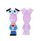 Silicone 3D Focal Beads Inside Out Fear Purple Character Front Facing