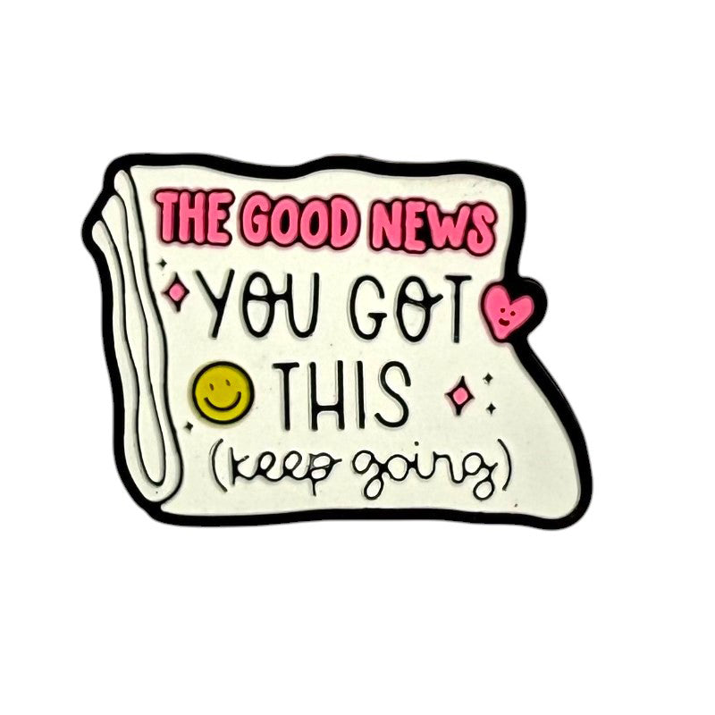 20Pcs Silicone Focal Beads Keep Going Glow In The Dark Scroll Design 6