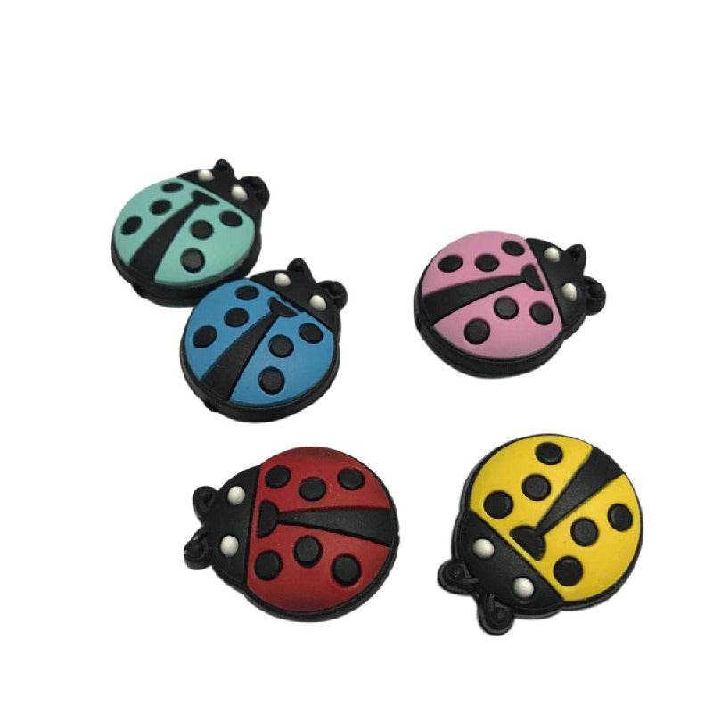 20pcs Silicone Focal Beads Beetle Front Facing Design 3