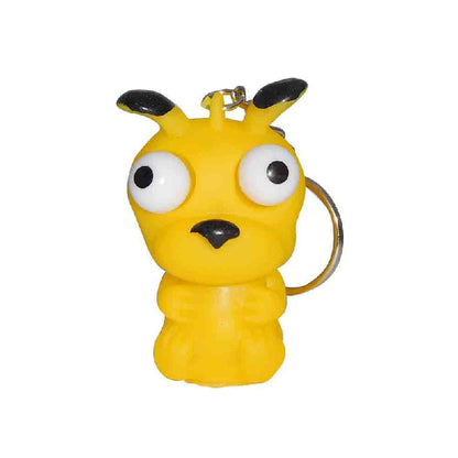 PVC Eyes Popping Out Farm Animal Squeeze Toys Keychains 10 Pack 8