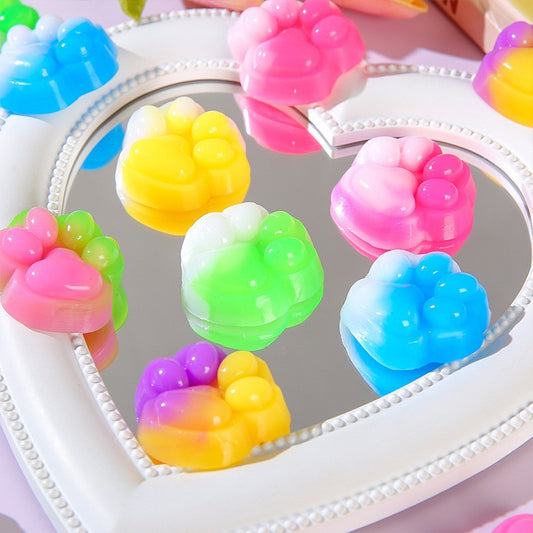Plastic Squishy Toy Cat Paw Shape Sensory Stress Reliever
