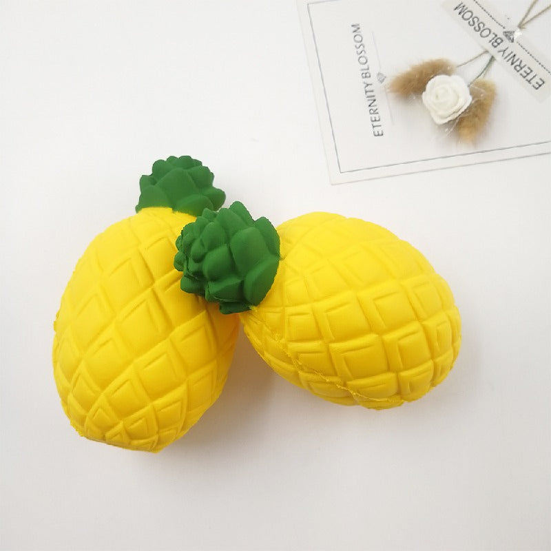 PU Rebound Pineapple Squishy Toy Sensory Stress Ball 12 x 6.6cm 3