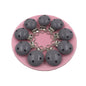Wooden Pacifier Clip 30mm Three-Hole Round Teething Toy 15