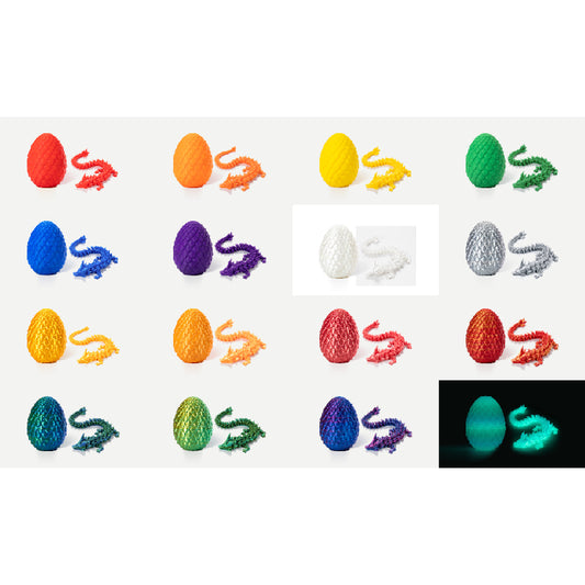 Dragon Egg 3D Printed Fidget Toy Articulated Flexible