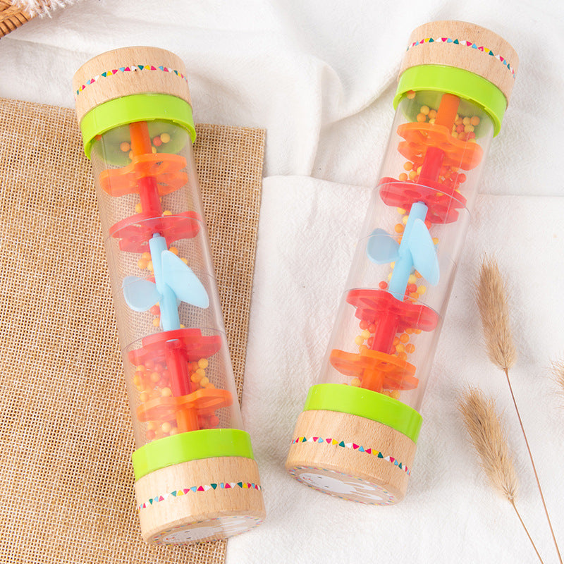 Wooden Rain Cone Musical Instrument Educational Toy 3