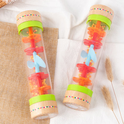 Wooden Rain Cone Musical Instrument Educational Toy 3