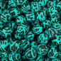 50pcs 15mm Leopard Silicone Beads Printed Design 5