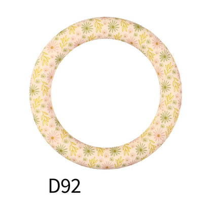 65mm Printed Silicone Beads Rings 42