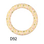 65mm Printed Silicone Beads Rings 42