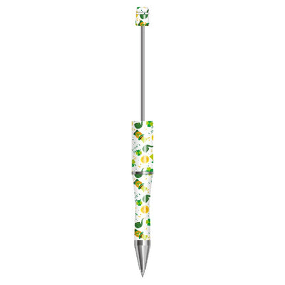 Clover Print Beadable Ballpoint Pens 14.4 cm DIY Craft Supplies 3
