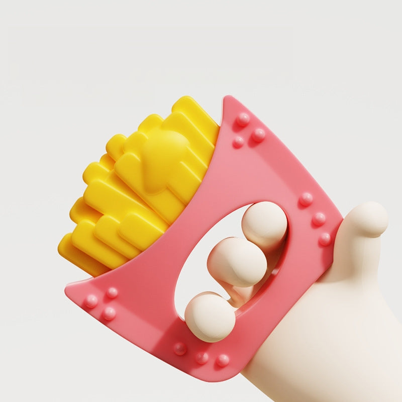 Silicone Fries Cartoon Snacks Baby Teething Toy for Infant 3