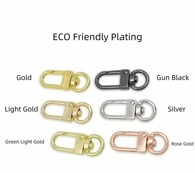 33mm Zinc Alloy Metal Door Keychain Buckle Electroplated 50pcs 6