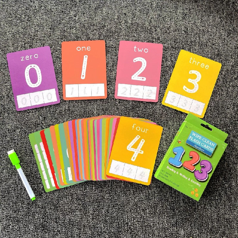 Educational Paper Number Flash Cards Cognitive Learning Toy 4