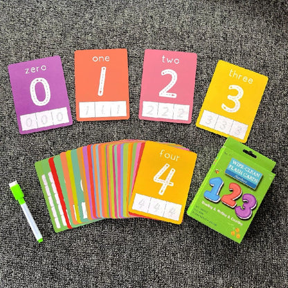 Educational Paper Number Flash Cards Cognitive Learning Toy 4