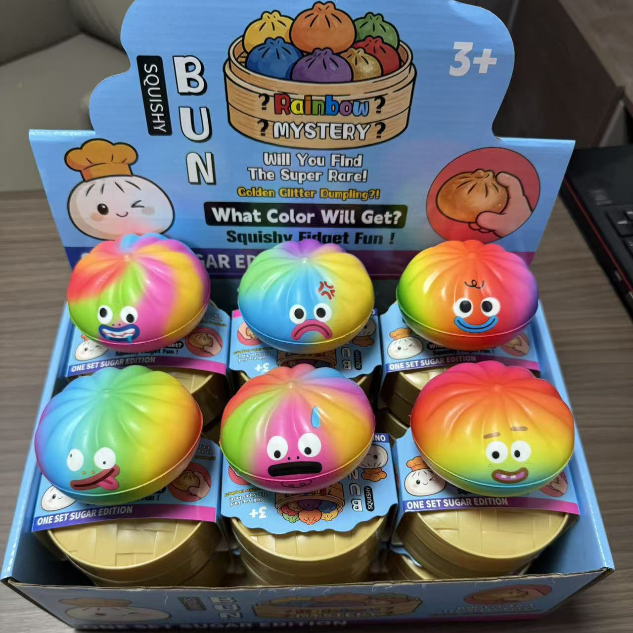 PU Cartoon Character Dumpling Squishy Sensory Stress Toy 9cm 7
