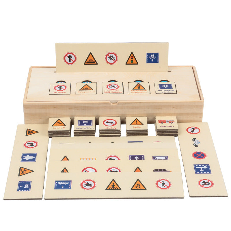 Wooden Montessori Toys Knowledge Classification Box Educational Toy