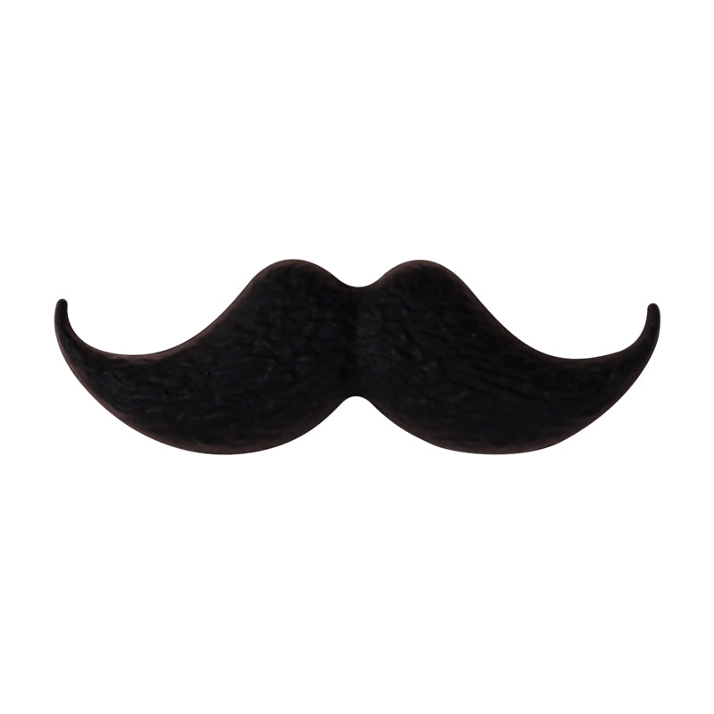 20Pcs Silicone Focal Beads Black Brown Beard Shape 17
