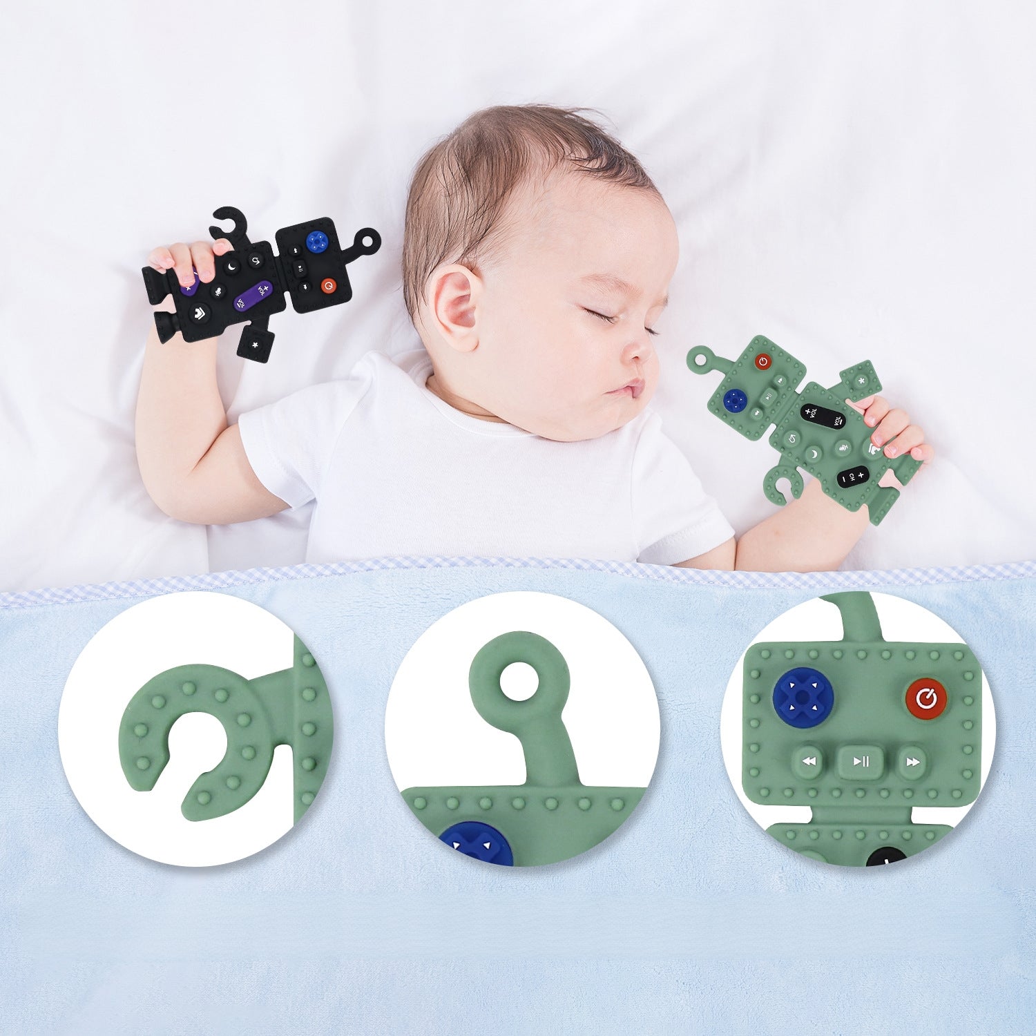 Robot Silicone Teething Toy Baby Teether for Infants 2