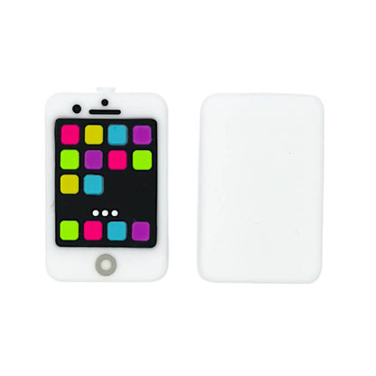 Silicone 3D Focal Beads Phone Design Front Display and Button Detail