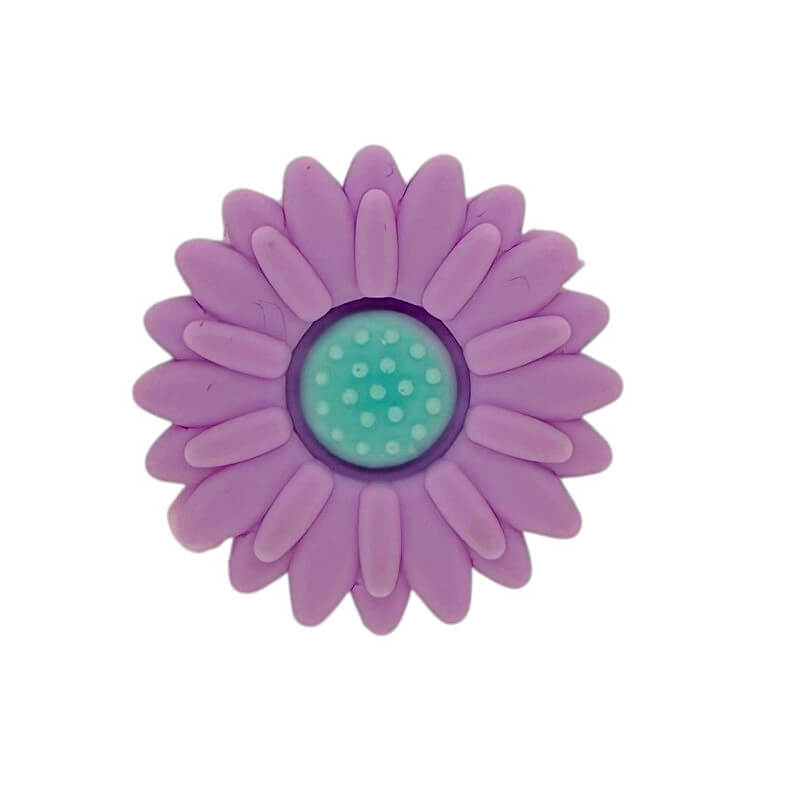20Pcs Silicone Focal Beads Daisy Sunflower Front Facing Design 40